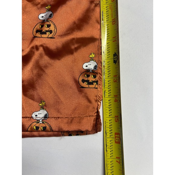 American Eagle Peanuts Snoopy Fall 2024 Satin Shorts M Halloween Pumpkins - Picture 6 of 11